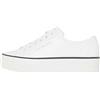 Calvin Klein Bold Vulc Flatf Low Lth in, Sneakers Donna, Bianco (Bright White/Black), 39 EU