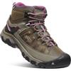 KEEN Targhee 3 Mid Waterproof, Scarpe da escursionismo, Donna, Marrone (WEISS/BOYSENBERRY), 38.5 EU