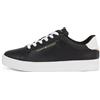 Tommy Hilfiger Donna Sneakers Court Essential Profilo Basso, Nero (Black), 41
