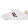Tommy Hilfiger Donna Sneakers Court Essential Profilo Basso, Bianco (White), 36
