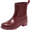 Tommy Hilfiger Flag Rainboot FW0FW08213, Stivali da Pioggia Donna, Viola (Deep Rouge), 37 EU