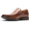 Clarks Tilden Free, Mocassini Uomo, Marrone Dark Tan Leather, 43 EU