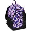 Mitama Zaino Triplo Scomparto Full Flower con Tasca porta PC, Nero e Rosa, Scuola Elementare e Tempo Libero, Bambina Ragazza