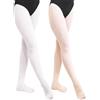 BALAYSIER Collant Danza Classica Bambina e Donna 90 D Collant da Balletto Calzamaglia da Ballo Morbido ＆ Elevata Elasticità 1-2 Paia(Bianco,M)