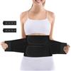 ACWOO Fascia Post Parto Cintura, Guaina Post Parto con 2PCS Estensori Elastici, Regolabile Cintura Addominale con 2 Supporto Per la Schiena, Traspirante Cintura Shapewear per Recupero Postparto