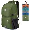 SKYSPER Zaino Ultraleggero Pieghevole, Zaino Ripiegabile 30L Resistente all'Acqua con Strisce Riflettenti per Hiking Escursione Viaggio Uomo Donna