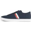 Tommy Hilfiger Uomo Sneakers Vulcanizzate Core Stripes Mesh Profilo Basso, Blu (Desert Sky), 44 EU