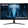 Samsung Monitor Gaming Odyssey Neo G8 (S32BG850), Curvo (1000R), 32'', 3840x2160 (UHD 4K), Mini-LED, HDR2000, VA, 240 Hz, 1 ms (GtG), Freesync Premium Pro, HDMI, USB, Display Port, Ingresso Audio, HAS
