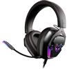 Oversteel - Phosphorus Cuffie da gioco 7.1, cavo USB, microfono omnidirezionale, cancellazione del rumore, jack da 3,5 mm e luce RGB, compatibili con PC/PS5/PS4/Xbox/Switch, nero