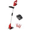 Einhell Tagliabordi a batteria Power X-Change GC-CT 18/24 Li (1x2,0Ah) (18 V, 2,0 Ah, Li-Ion, taglio 24 cm, 20 lame taglio incluse, incl. una batteria da 2,0 Ah e un caricabatteria)