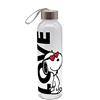 Gedalabels GEDA LABELS Peanuts Love - Borraccia unisex in vetro, multicolore, 500 ml