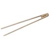 Fackelmann - Pinza per arrostire e friggere Carne, Pesce e Verdure, Pinza per Insalata e servire, Pinza a Strisce, Antiscivolo, Colore 32 x 4,5 cm, 1 Pezzo, in Legno Naturale, 32 x 4,5 cm