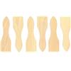 Fackelmann 8641550 - Set di 6 spatole in legno, spatola per raclette, spatola per raclette, spatola padella, legno, 12,8 x 3,7 cm