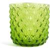 H&h set 6 bicchieri murano verde cl 30