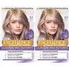 L'OREAL PARIS 2x L'Oréal Paris Excellence Cool Creme Colorazione Capelli Permanente Triplo Trattamento Anti Giallo Azione Protettiva Illuminante Colore 8.11 Biondo Chiaro Ultra Freddo - 2 Confezioni