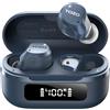 TOZO Hybrid Cuffie Bluetooth 5.3 con Ibrido ANC 6 Mics ENC ORIGX 2.0 Acustica EQs Regolazione 59 Ore Riproduzione LED Schermo USB Tipo C IPX8 Blu
