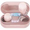 TOZO T12 Mini Cuffie Bluetooth 5.3 con ENC Chiamata LED Schermo ORIGX 2.0 Acustica EQ Regolazione 55 Ore Riproduzione Supporti Caricatore Wireless e USB Tipo C IPX8 Rosa