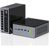 GMKtec Mini PC Gaming GMKtec M7 - AMD Ryzen 7 PRO 6850H (8 core/16 thread, fino a 4,70 GHz) Computer desktop con doppia LAN 2,5G, supporto quad-display, 32 GB RAM DDR5, 512 GB SSD PCIe, doppio USB4, HDMI 2.1