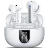 AOVOCE Cuffie Bluetooth, Auricolari Bluetooth 5.3 con 4 HD Microfono Cancellazione Rumore, 42 Ore di Riproduzione, Cuffiette Bluetooth Sport con LED Display, Cuffie Wireless In Ear per Android iOS 2023
