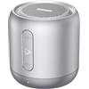 Anker Soundcore, mini altoparlante Bluetooth, altoparlante compatto con 15 ore di riproduzione, suono fantastico, portata Bluetooth, 20 metri, radio FM e bassi intensi (argento)