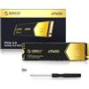 ORICO NVMe 512GB SSD M.2, PCIe 4.0X4 - Fino a 7200MB/s SSD M2, 3D NAND Flash Unità a Stato Solido Interno, Compatibile con macOS Windows per Giocatori e creatori-e7400
