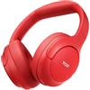 TOZO HT2 Cuffie Bluetooth 5.3 con ANC Ibrido Hi-Res Audio e ORIGX Acustica 40mm Controllore EQ Regolazione 60 Ore Riproduzione 3.5mm AUX Audio Cavo e USB Tipo C Rosso
