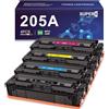 LEMERO SUPERX 205A CF530A Toner compatibili per HP 205A CF530A CF531A CF532A CF533A per HP Color Laserjet Pro MFP M180n M180nw M180fw M181n M181fw M154a M154nw (Nero/Ciano/Giallo/Magenta)