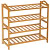 TecTake Scaffale scarpiera a ripiani di legno bambù - modelli differenti - (67,5x26x68cm | No. 401652)