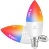 ANTELA Lampadina Alexa E14 Wifi, Dimmerabile Lampadina Smart 4,5W 385Lm 40W equivalente, RGBW bianco freddo caldo, compatibile con Alexa/Google Home, 2 pezzi