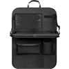 CaiTang Organizer Sedile Posteriore Auto, Organizer Sedile Auto Bambini con Tavolino Pieghevole,Impermeabile Protezione Sedile Auto Bambini con Tasche, Materiale in Tessuto Oxford, Nero