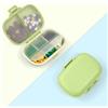 ACWOO Pill Organizer, 1 Pezzi Portapillole Settimanale con 8 Scomparti, Doppio Strato Portapillole da Viaggio Portatile Portapillole per Portare Portare Vitamine, Olio di Pesce e Farmaci