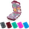 ACWOO Portapillole Settimanale, 1 Pezzi Pill Organizer con 10 Scomparti, Doppio Strato Portapillole da Viaggio Portatile Portapillole per Portare Portare Vitamine, Olio di Pesce e Farmaci