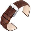 ANNEFIT Cinturini per Orologi da Uomo e Donna, Cinturino Orologio 21mm in Pelle Vintage a Sgancio Rapido (Caramello)