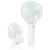 Jsdoin Ventilatore portatile, Ventilatore portatile ricaricabile tramite USB con mini ventilatore da tavolo pieghevole a 3 velocità Ventole silenziose per raffreddamento da tavolo per interni (Bianco)