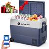 AAOBOSI Frigo Portatile 60 L, Frigo Per Auto, Frigorifero da Viaggio con WiFi, -20 ℃ a 20 ℃, 12/24 V DC e 100/240 V AC,Per Auto, Camion, Camper, Barca e Presa Di Corrente, Zona Singola