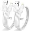 AINPOW Cavo iPhone Originale Apple 1M 2Pezzi[Certificato MFi], Cavo Ricarica iPhone Cavo Lightning USB Cavo iPhone 1M Cavetto iPhone Filo Caricatore iPhone Cavo USB per iPhone 14 13 12 11 Pro Max XS 8 7 iPad