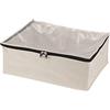 Household Essentials 3364-1 - Borsa portaoggetti in Tela di Cotone per Coperte, Colore: Naturale, Bianco Sporco