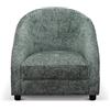 KONTE.DESIGN Poltrona GRENOBLE in tessuto verde