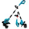 UOEONR Motozappa senza fili per Batteria Makita 18V, Motozappa a Batteria con Motore Brushless, Altezza Regolabile, larghezza di lavoro 20 cm, profondità di lavoro 15 cm,per Giardini e Cortili (senza batter)