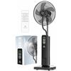 KESSER® Ventilatore da terra Frosty con acqua, nebulizzazione a ultrasuoni, raffreddamento ad acqua, telecomando incluso, funzione timer, umidificatore silenzioso, funzione nebulizzazione