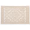 SpazioTessile Tappeto Sardo Stuoia Passatoia 100% Cotone Made In Italy ch 100% Cotone Jaquard (Panna, 50x80)