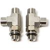 SeaStar Hf6006, Teleflex HF6006-Kit di Montaggio per Sfera Verticale a T SS Nautica, Argento