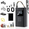 Anluomafuy Compressore Aria Portatile Auto, Mini Compressore Portatile con Schermo LCD Digitale e Torcia LED, 150PSI Gonfia Auto Pompa Elettrica per Bicicletta, Moto, Monopattino, Palloni