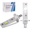 BTFO 2pz Lampadina LED H1, Super Luminosa Bianco Freddo Lampadine Faro LED H1 Dimensione Mini 1:1 Collegare & Usare 6500K IP68 Impermeabile per Fari Fendinebbia Luce Interna Luci Targa