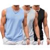 PINSPARK Canotta da Uomo, Confezione da 3 Magliette Senza Maniche, Fitness, Palestra, Allenamento, Maglietta Funzionale, Bodybuilding, Canottiera Sportiva, Corsa, Estate