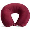 Wolf Essentials World's Best - Cuscino cervicale in morbida microfibra, colore: Bordeaux