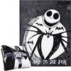 Disney The Nightmare Before Christmas Morbido Coperta Pile Letto 150 x 130cm (Nero/Bianco)