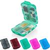 ACWOO Portapillole Settimanale, 1 Pezzi Pill Organizer con 10 Scomparti, Doppio Strato Portapillole da Viaggio Portatile Portapillole per Portare Portare Vitamine, Olio di Pesce e Farmaci