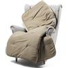 CALEFFI Scaldotto - Plaid Divano e Letto 130x170 cm Morbida Microfibra Calda Avvolgente, Copridivano e Copriletto Trapuntato Artigianale e Lavabile, Coperta Copri Divano e Copri Letto Ottimo Comfort