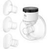 Bellababy Tiralatte Elettrico Indossabile Mani Libere, Display LCD Touchscreen, 3 Modalità e 9 Livelli, Flange da 24 mm, Inserto da 17mm, 19mm e 21mm